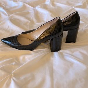 Zara Snake Stamped Heels